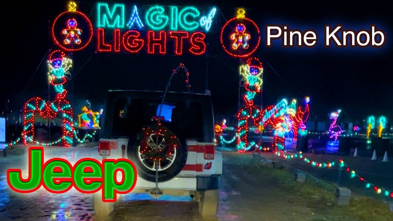 Pine Knob Magic of Lights 2022 | Jeep Babes Event | Christmas Lights and Music