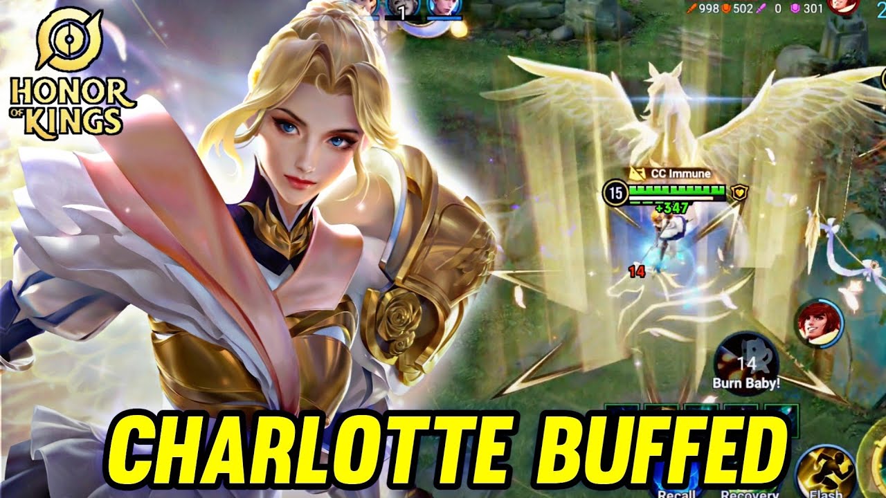 HOK : CHARLOTTE BUFFED NEW PATCH - HONOR OF KINGS