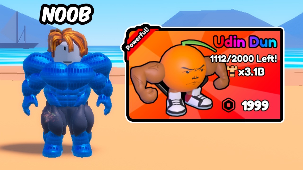 Начинаем заново как НОВИЧОК с МОЩНЫМ питомцем, дающим РОБУКСЫ, в Gym Star Simulator!