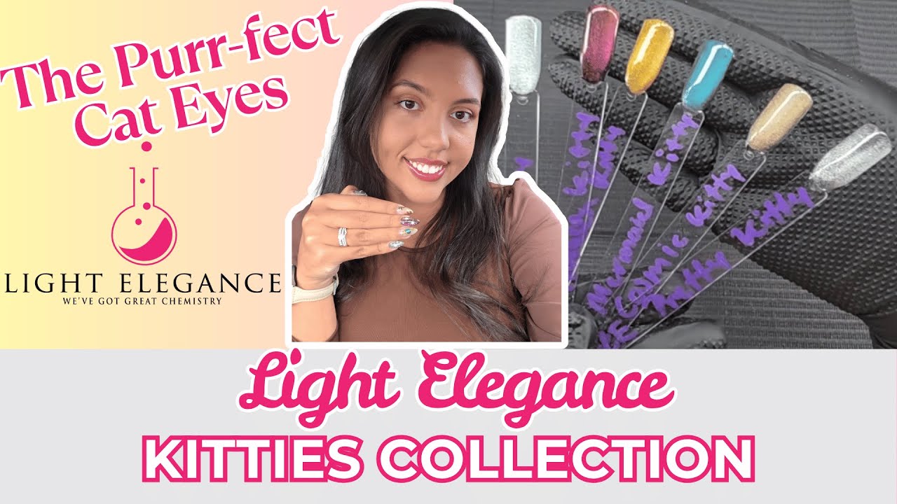 Light Elegance Kitties Collection | Swatches + Space Nails Tutorial