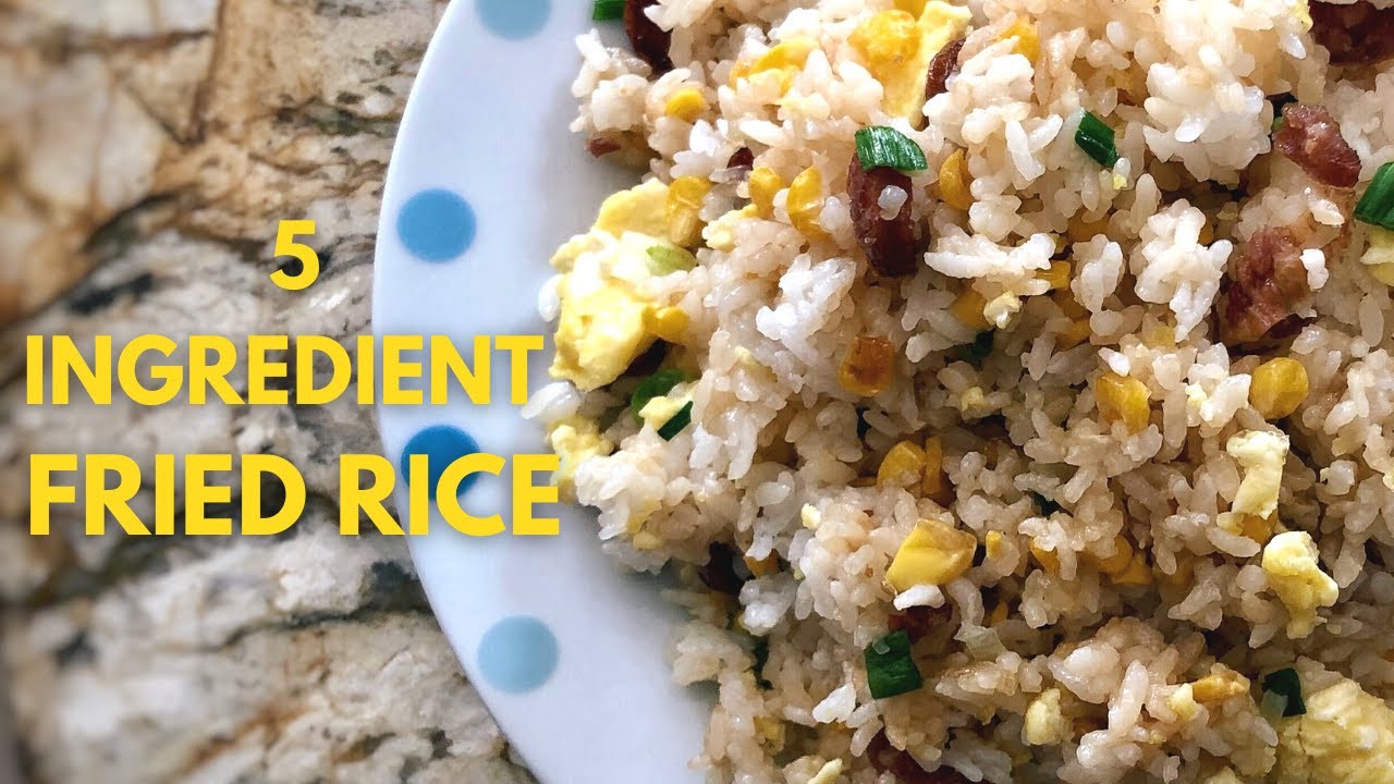 Authentic Chinese Fried Rice Recipe (炒饭) | How to Make 5 Ingredient EASY Fried Rice