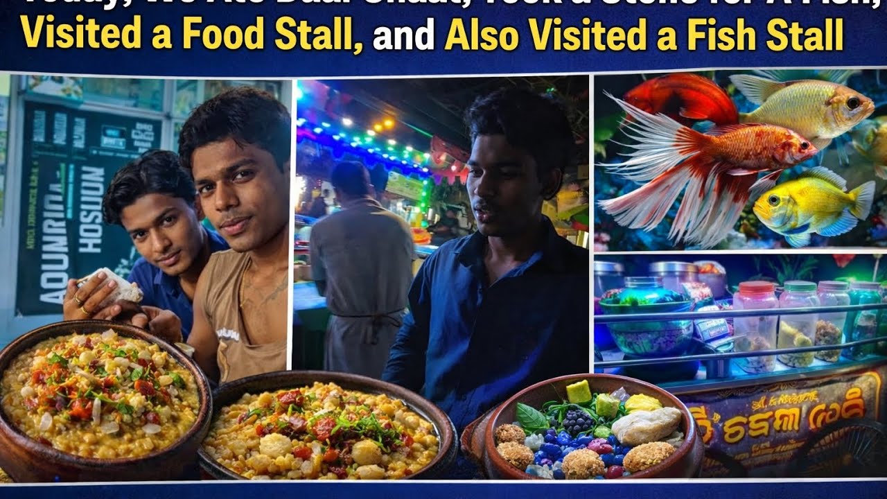 Street Food Night in Kendrapara 😱 | Ate Spicy Daal Chaat & Bought Stone 