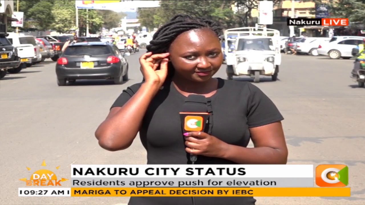 Residents of Nakuru county support the bid to make Nakuru town a city