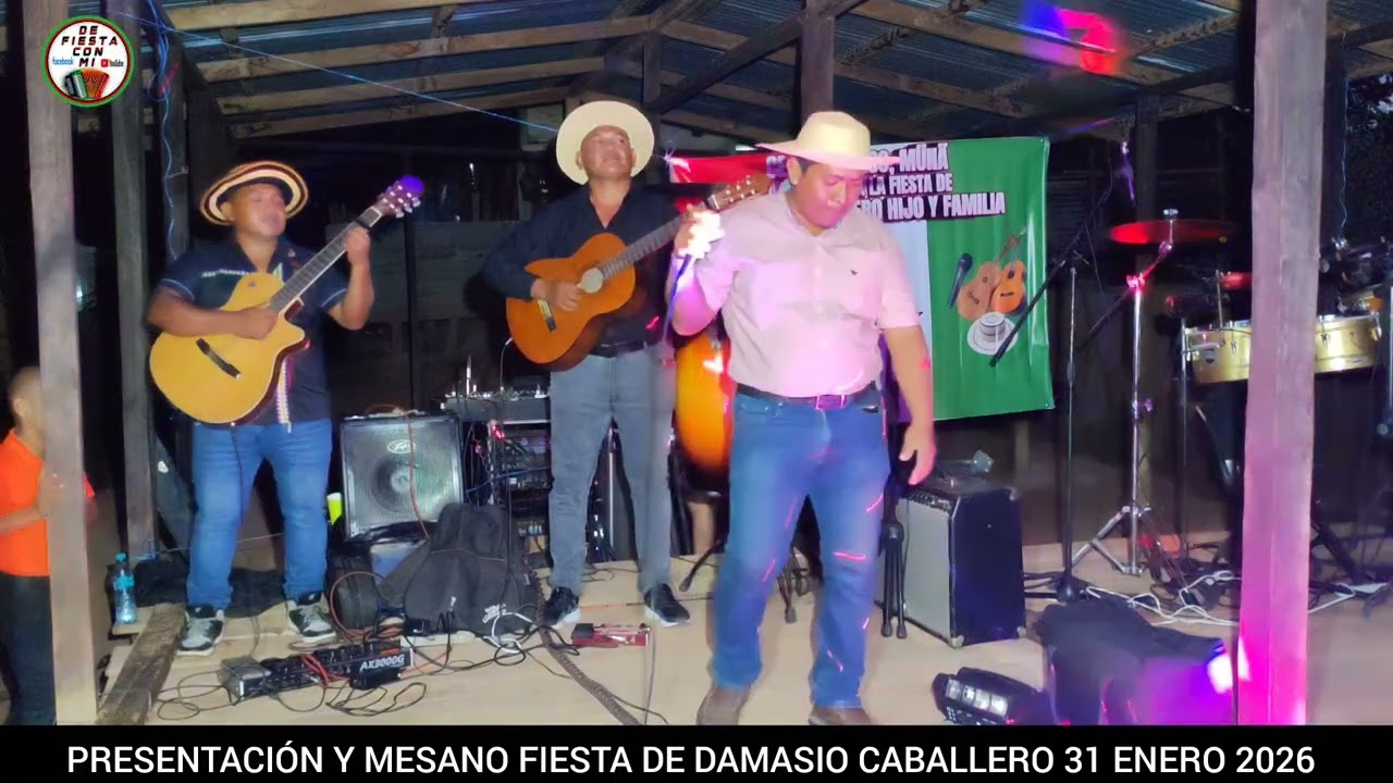 Presentación y el Torrente de Mesano en la Fiesta de Damasio Caballero en  Cerro Puerco de Muná 