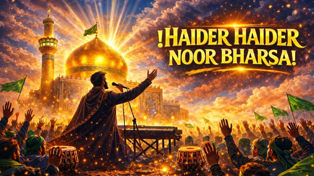 Haider Haider Noor Barsa | Powerful Manqabat 2026 | Ya Ali Ya Ali 