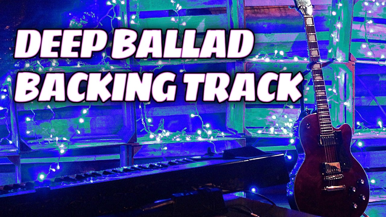 Slow Melancholic Ballad Guitar Backing Track A Minor