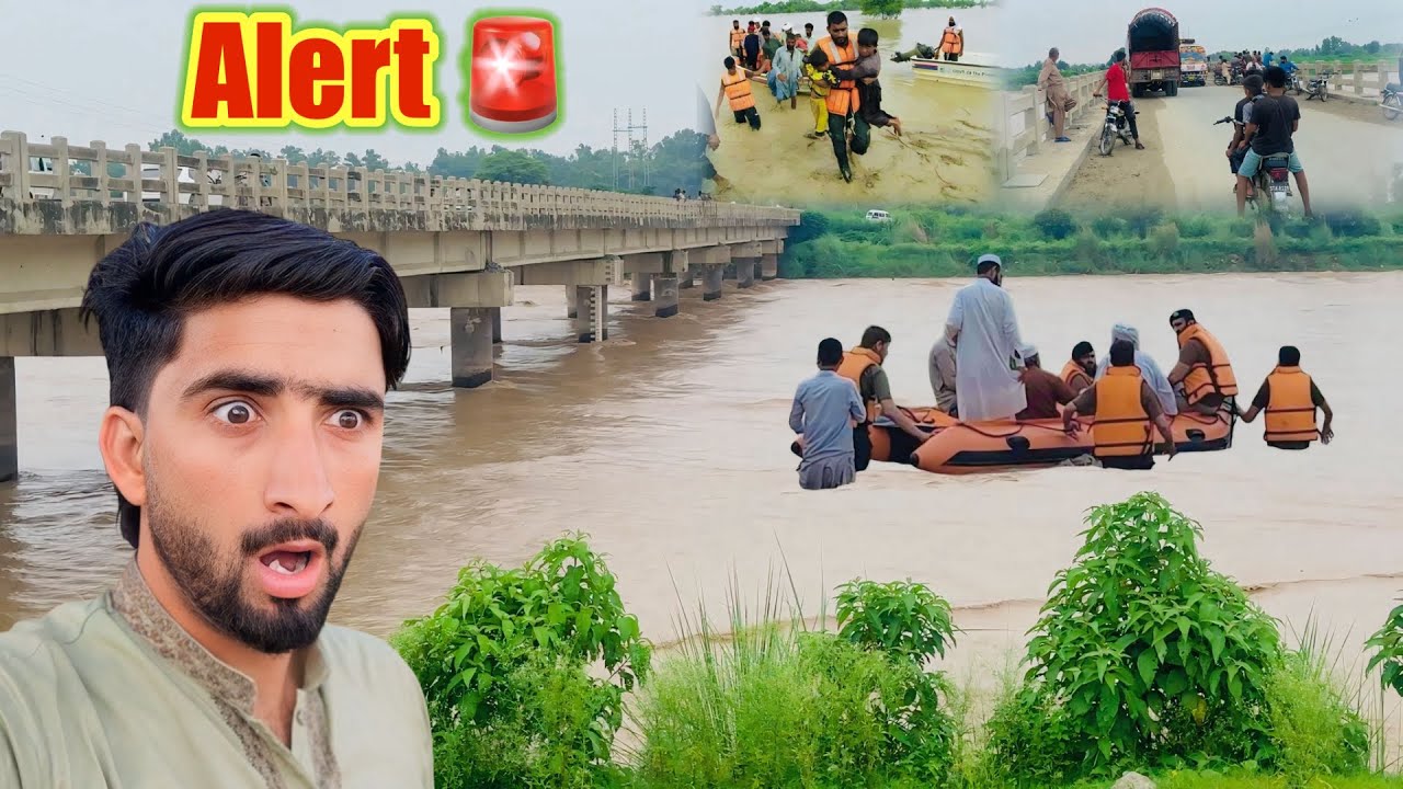 Live 🔴India Flood Alert 🚨Nala Daik Mein Flood Agya 😱Village Behh Gaya | india 🇮🇳 Ne Pani chood Diya 