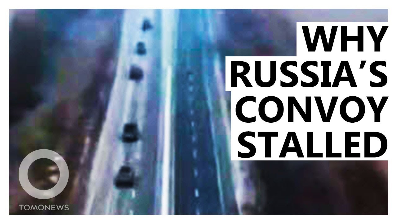 Russian Convoy Moving Towards Kyiv: Why Huge Russian Convoy Stalled (Animation)