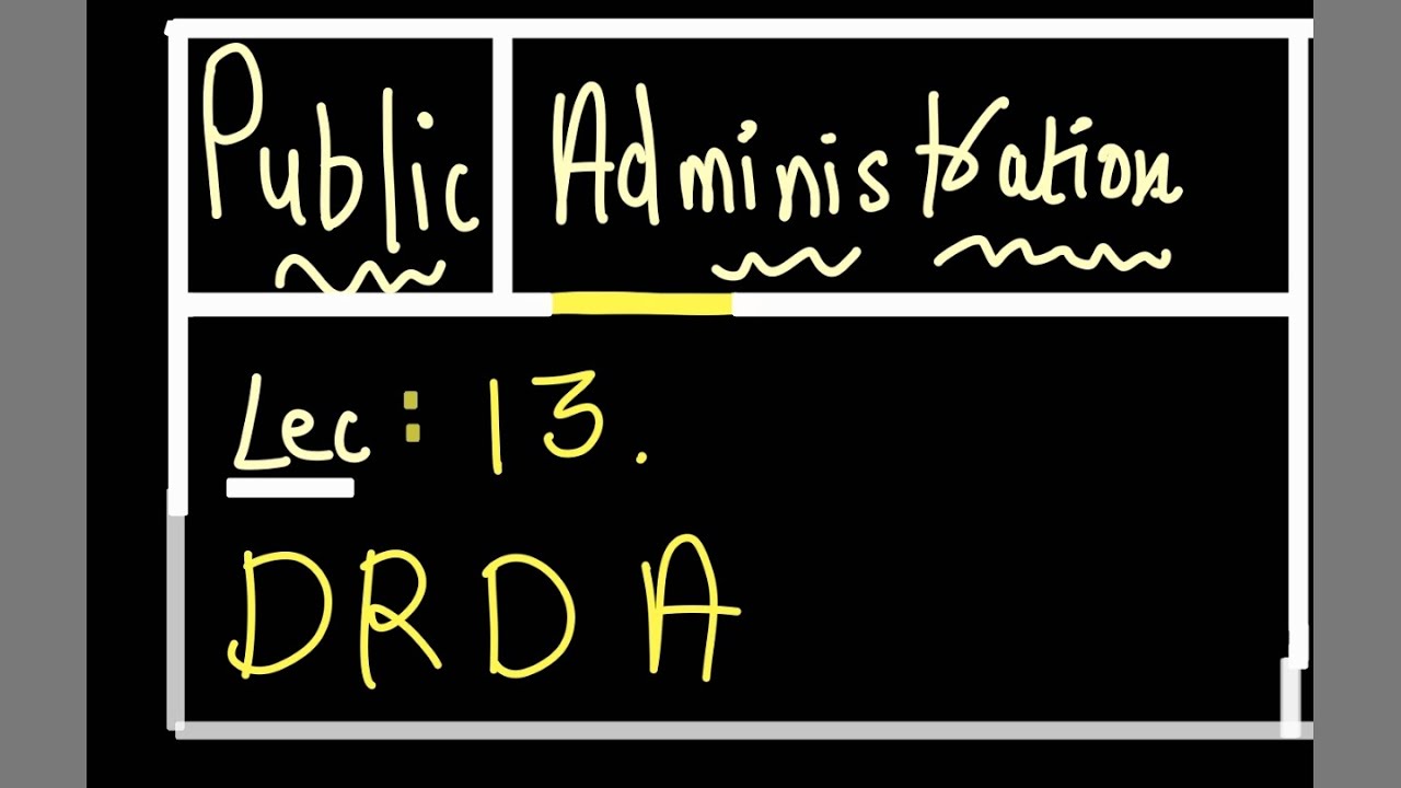 Lecture 13 drda district rural development agency