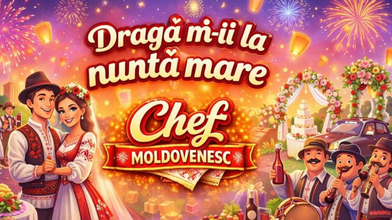 Chef Moldovenesc 🔥 Dragă mi-i la nuntă mare (Official  Video)