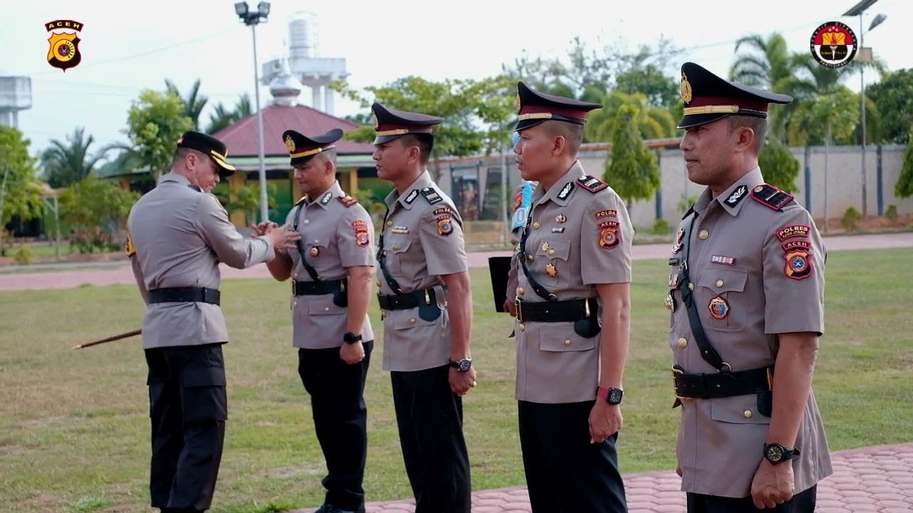 Upacara Sertijab Kasat Samapta & Kapolsek Syamtalira Aron