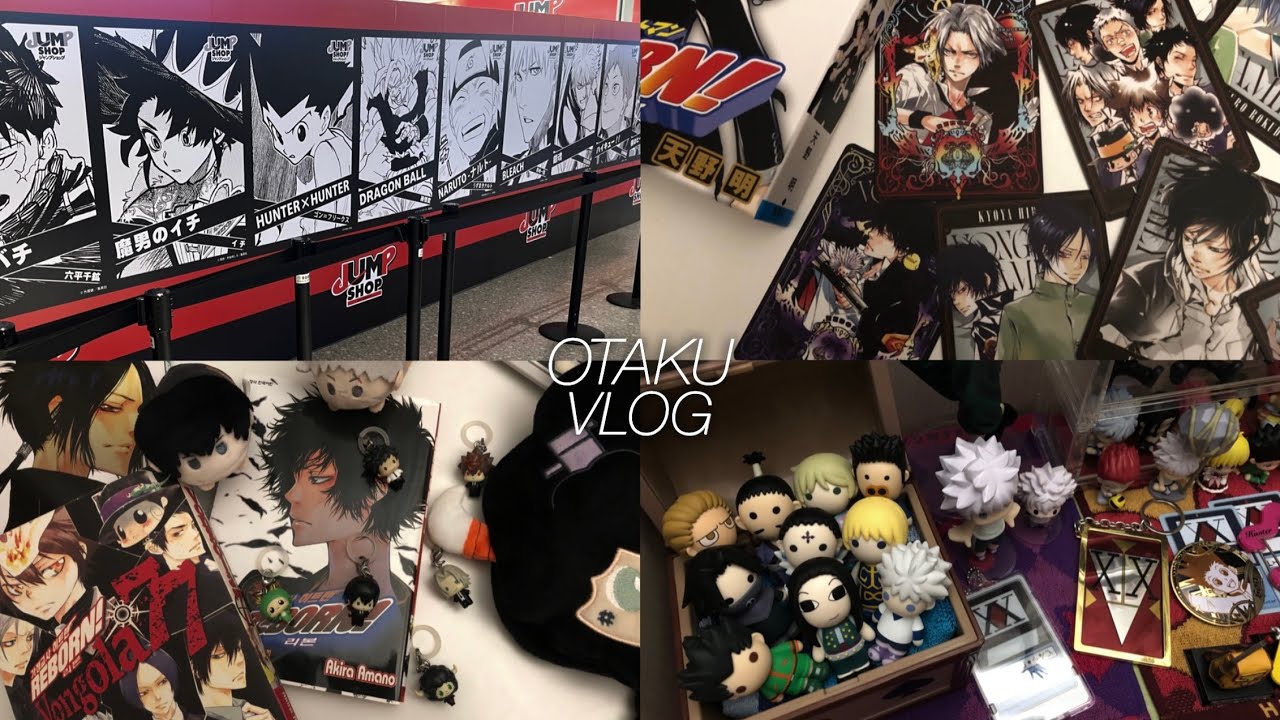 오타쿠 브이로그 ✦ 굿즈 털러 갔다가 털려오는 건 나였고 • 가히리 • 헌터x헌터 • 사카데이 • 점프샵 팝업 • 은혼 마치보케 • 가챠 • 택배깡 • 메루카리 • 굿즈깡