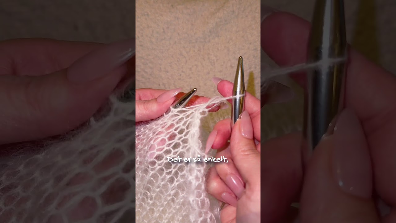 Hvordan strikke en elastisk avfelling ✨