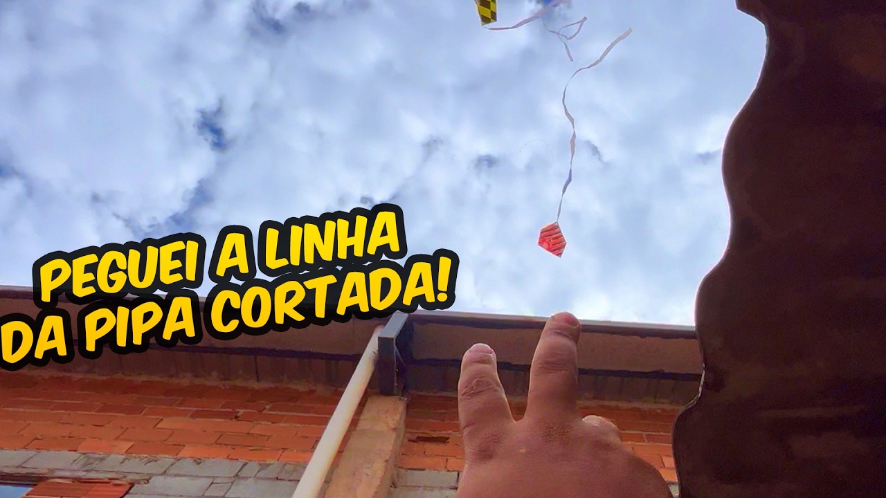 VEIO CORTADA COM UM MONTÃO DE LINHA E EU TIVE QUE CORRER ATRÁS !! #minipipa #pipa