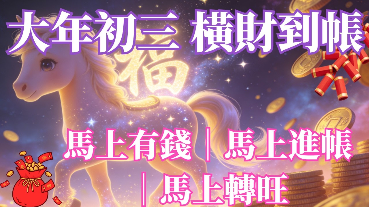 ⚠️初三翻轉命運日｜100%靈驗吸金能量強制啟動✨壞運停止・財運逆轉開始｜聽完立刻改變金錢流向｜吸引力法則音樂✨ 馬上有錢｜馬上進帳｜馬上轉旺
