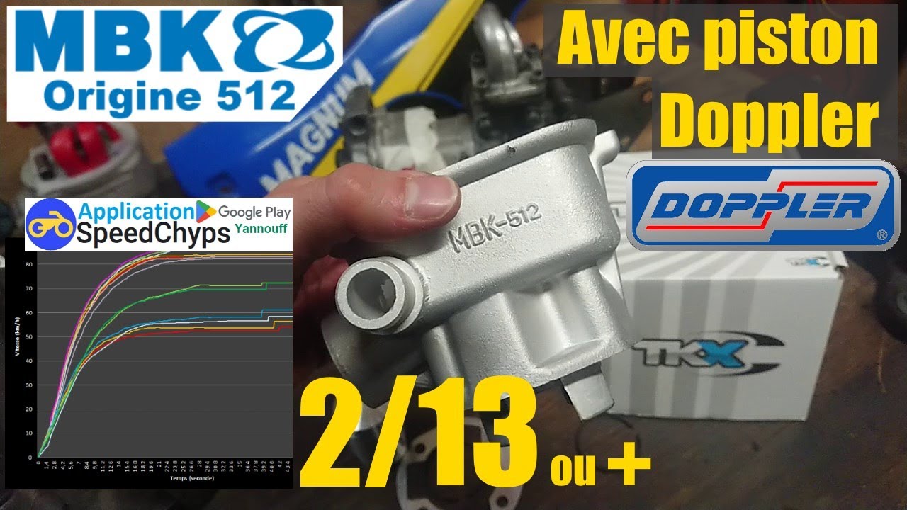 MBK 51 origine 512 culasse Bidalot piston Doppler