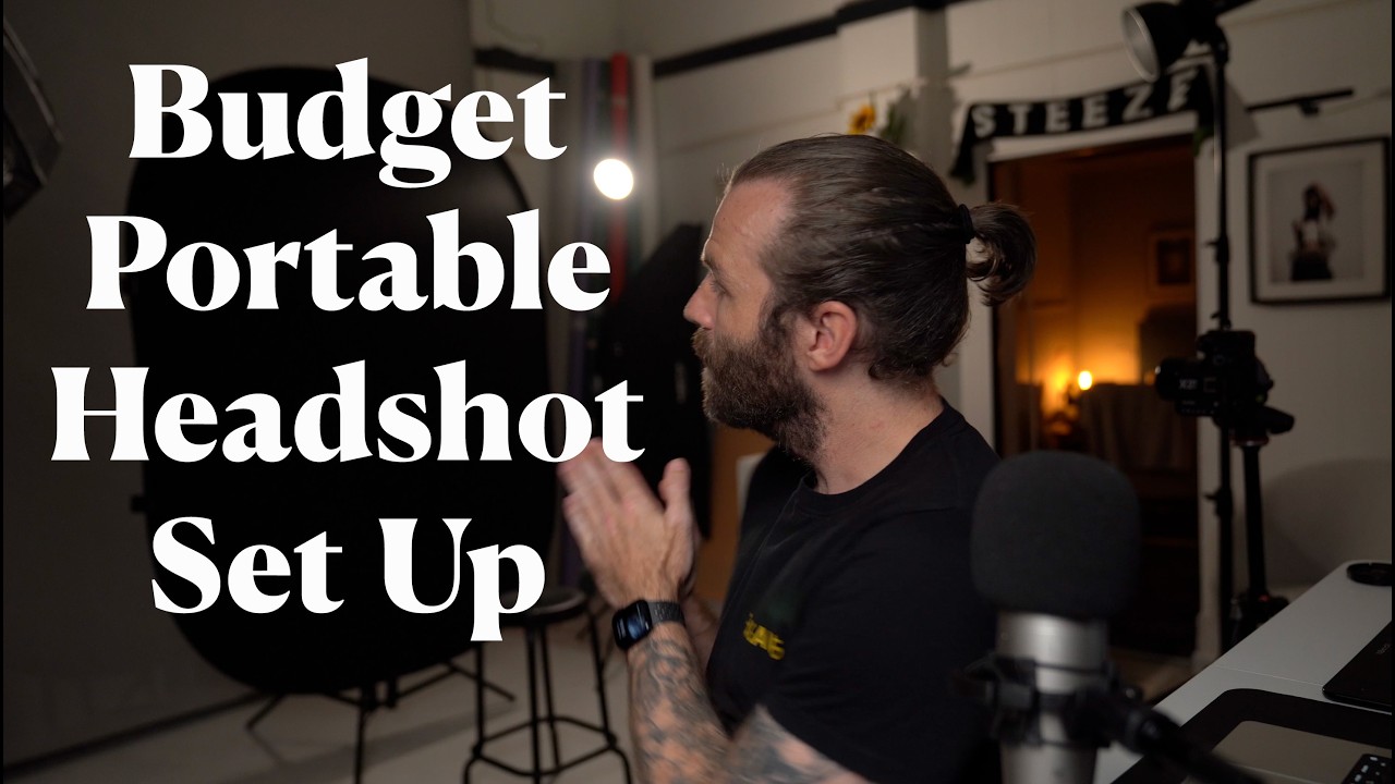 Headshot set up on a budget