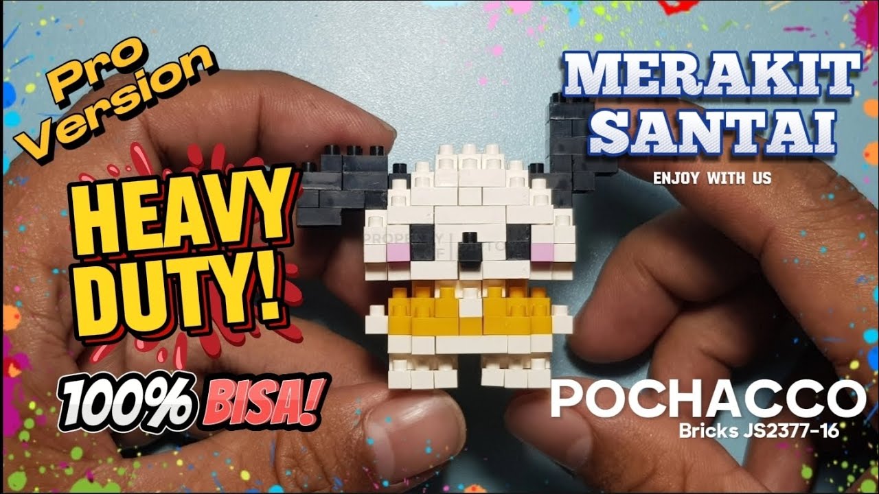 Merakit santai Pochacco Bricks JS2377-16
