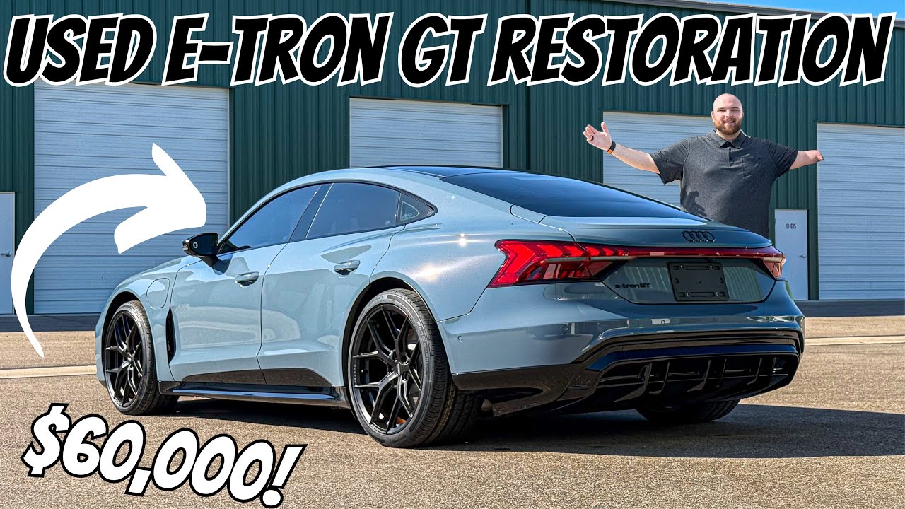 Detailing & Restoring A Used Depreciated EV Back To Factory Fresh! Audi E-Tron GT Full Detail
