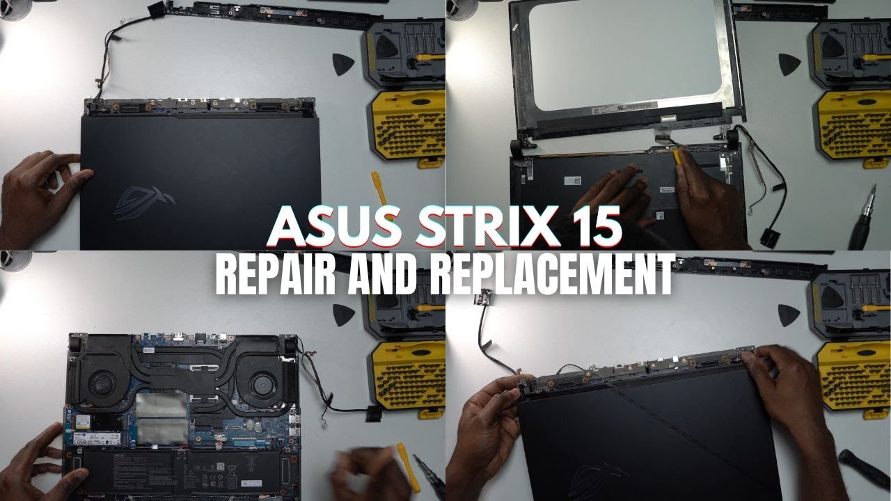 ASUS ROG STRIX G15 Disassembly & Upgrade Guide | Screen Cable Replacement | LCD Replacement & More!