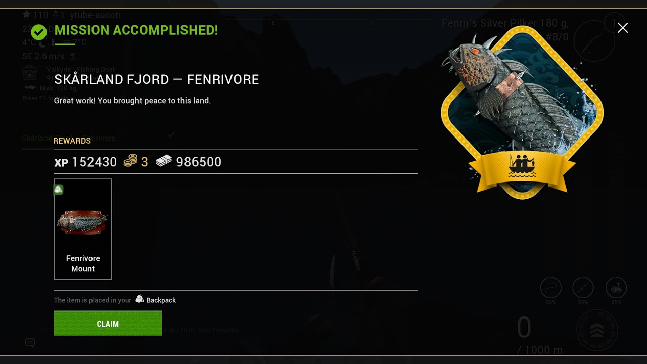 Fishing Planet - SKARLAND FJORD - Monster - FENRIVORE