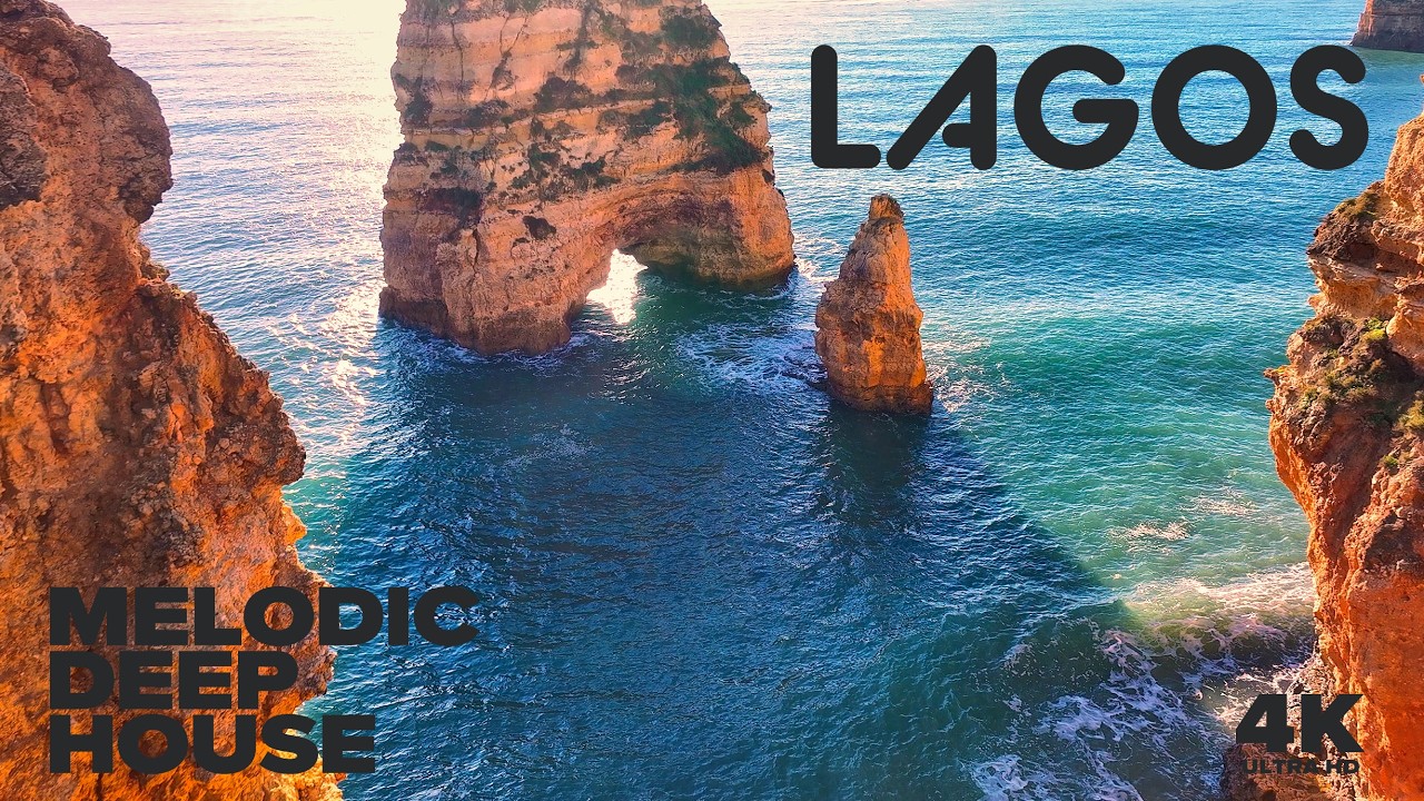 Unseen Lagos 🌊 | Portugal's Most Beautiful Coastline from Above | Ocean Therapy for Your TV