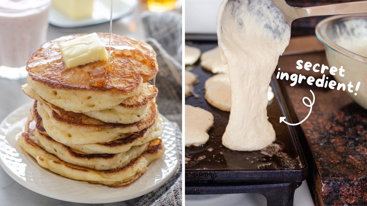BEST Sourdough Pancakes (Overnight Ferment)