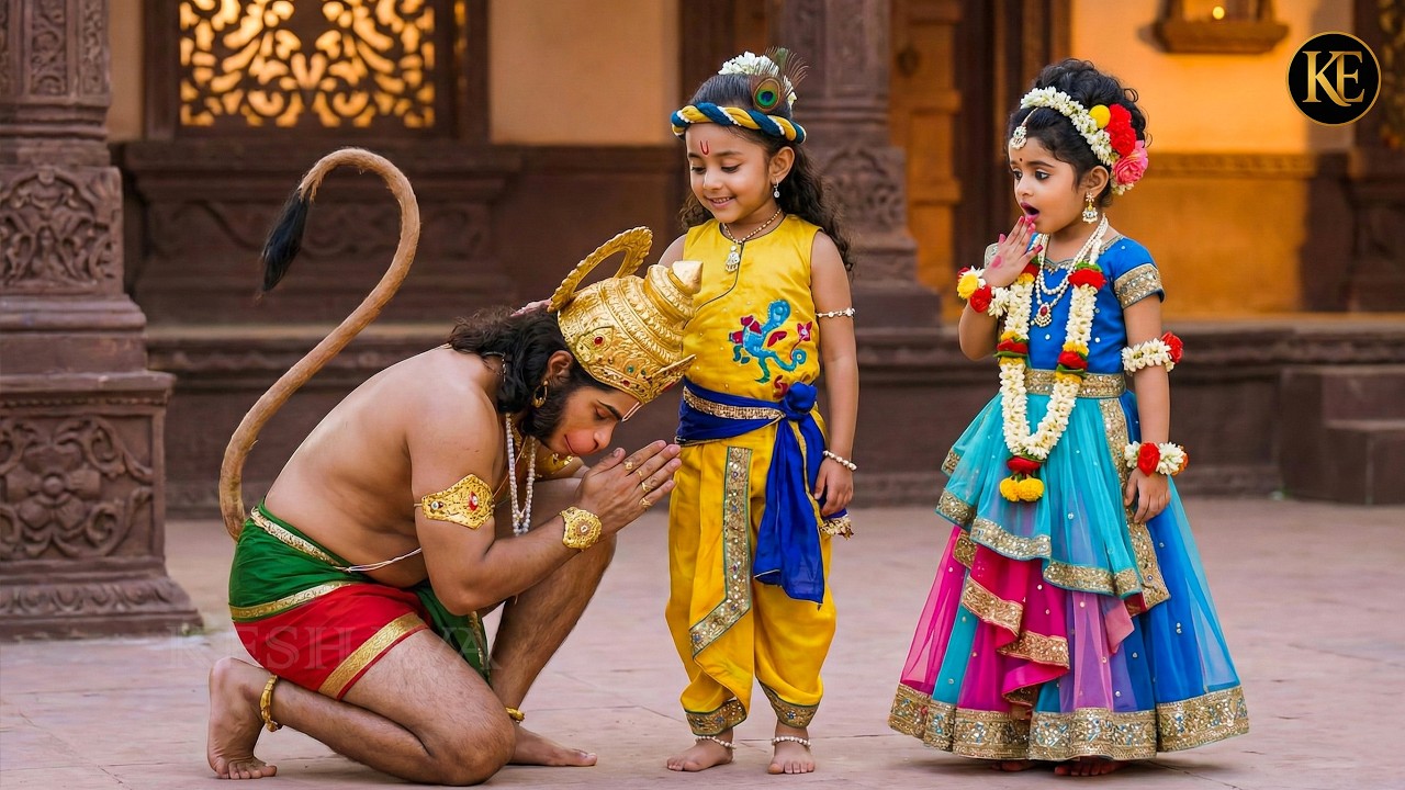 हनुमान ने राधा के सामने कान्हा को प्रणाम किया || यशोमती मईया के नंदलाला || Janmastmi Special