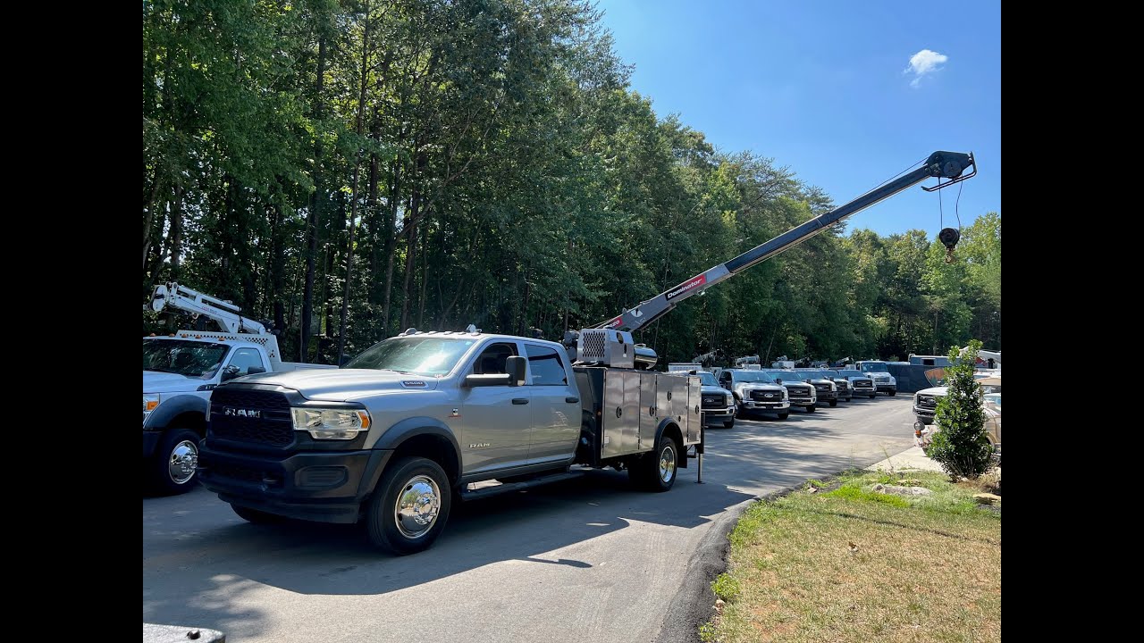 2020 Ram 5500 Service Mechanics Truck, Crew Cab, 143k Miles, Diesel, IMT 3820 Crane, 4WD, Compressor