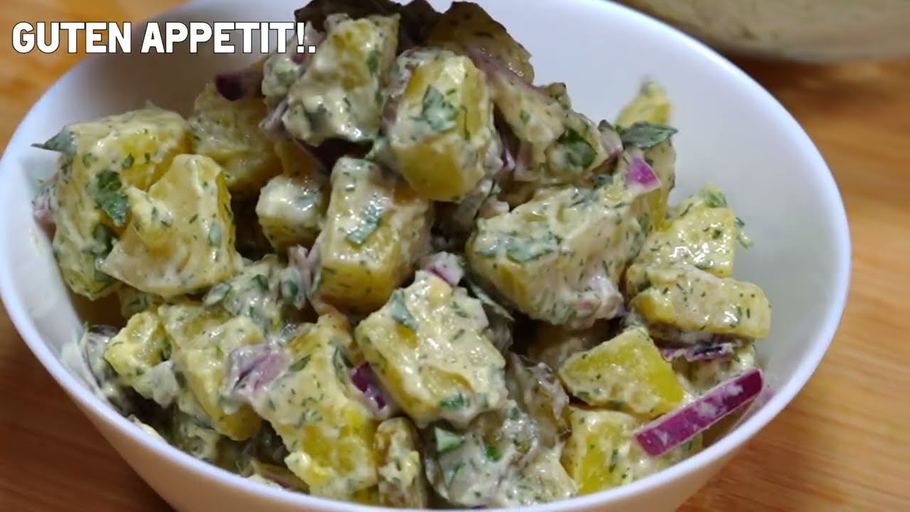 Самый вкусный немецкий салат! Я никогда не устану есть этот картофельный салат! #9