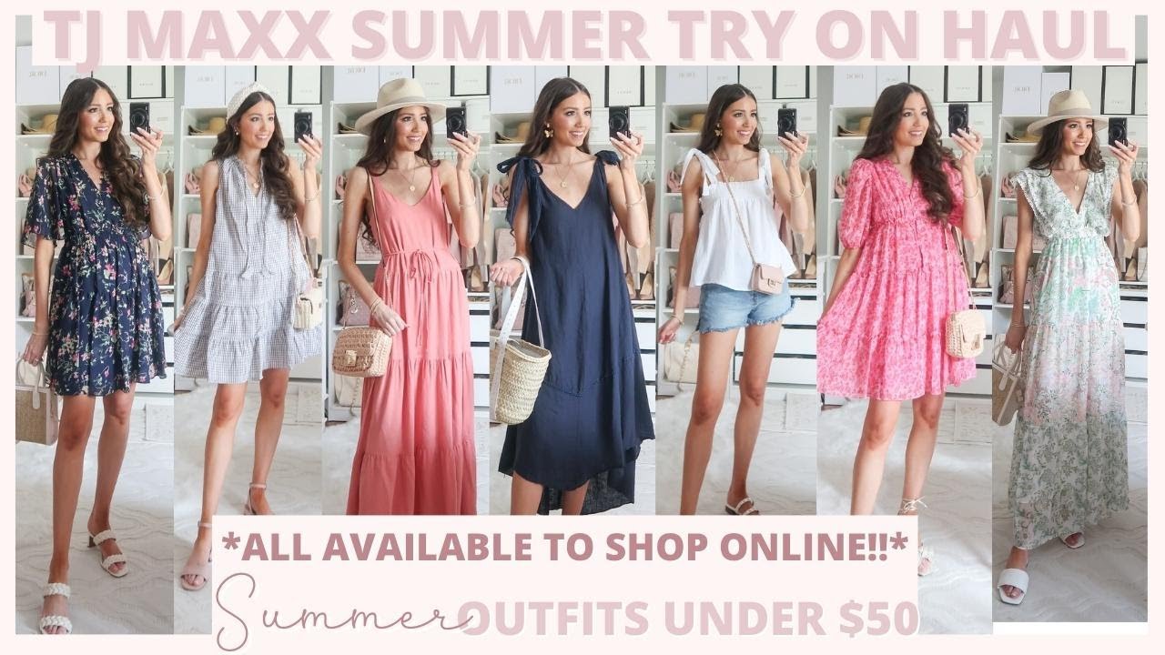 TJ Maxx Summer Try On Haul 2022 | *available online* | Summer Dress Finds Under $50