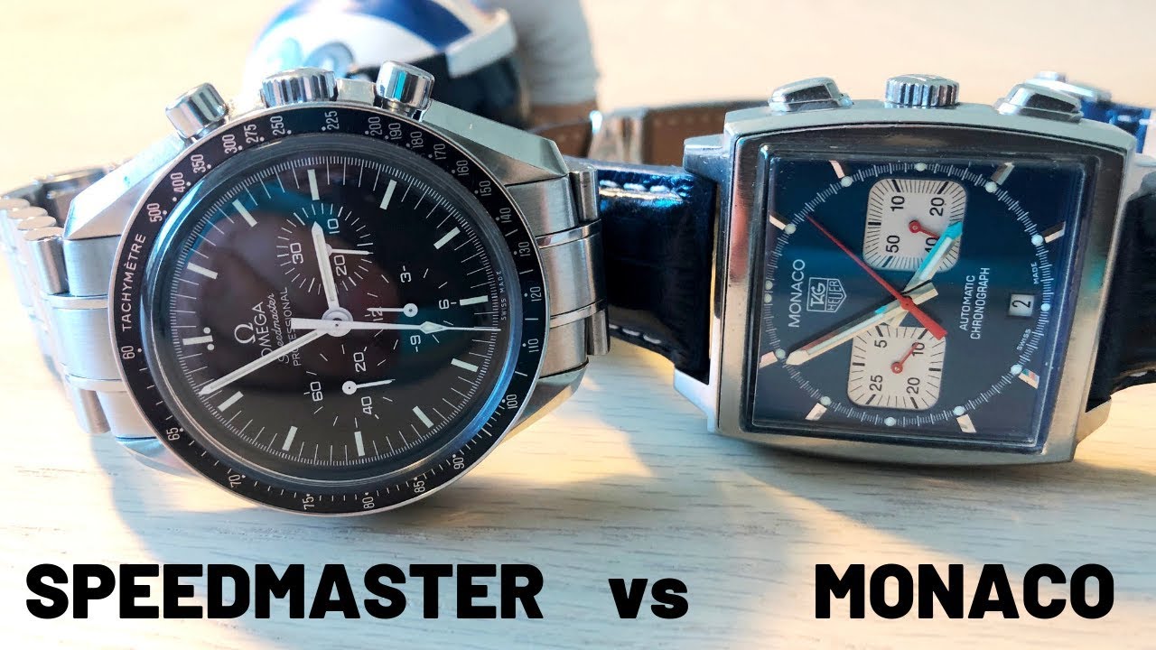 Amazing Chronographs - Omega Speedmaster vs TAG Heuer Monaco