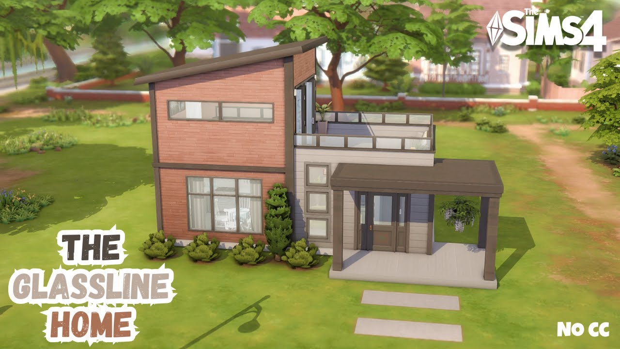 The Glassline Home  |  The Sims 4 ASMR Speed Build