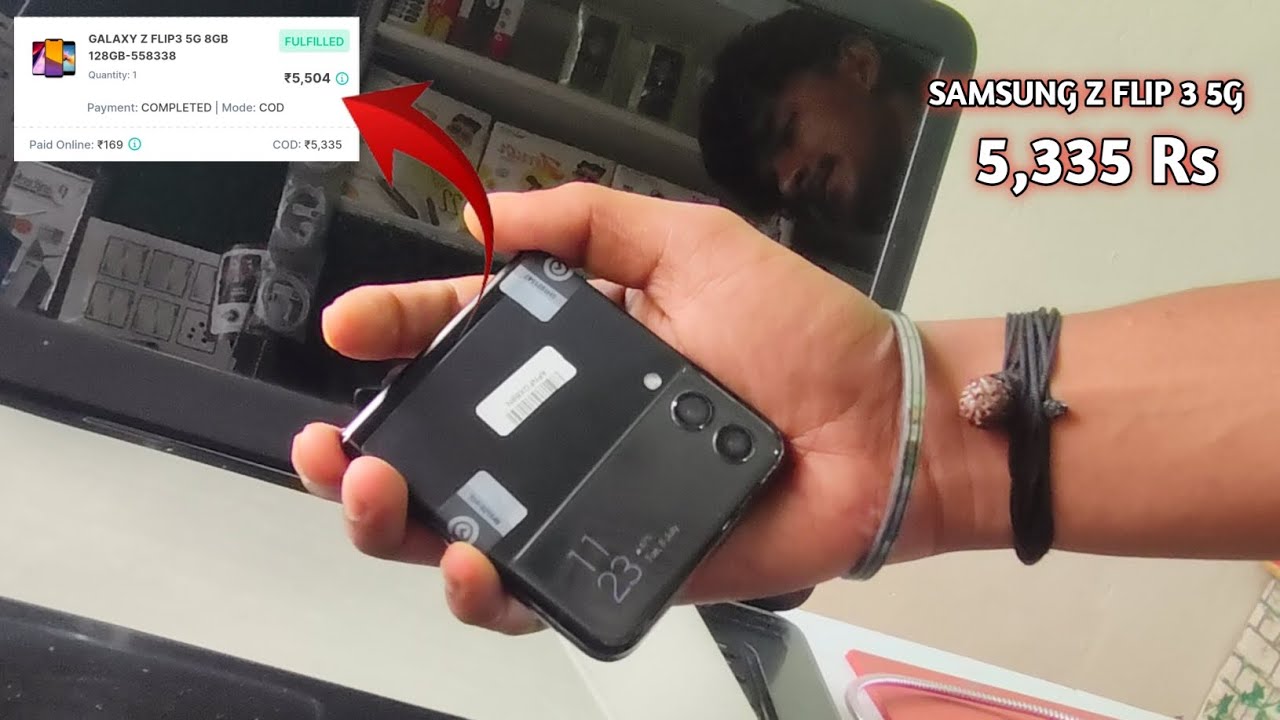 Unboxing sumsung z flip 3 5g 🔥 price 5,335 rs only ✅ from cashify super seal