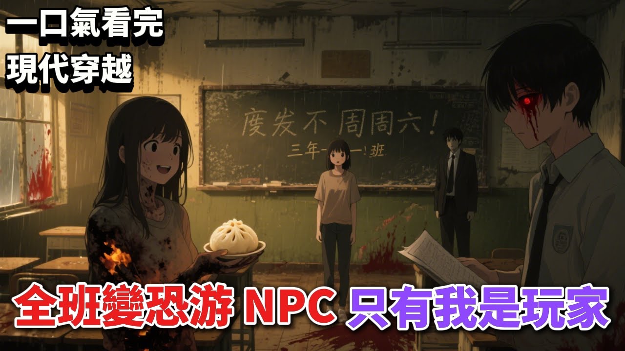【現代穿越】全班穿進恐怖游戲。同學全是恐游 NPC，只有我是玩家。進入「三年一班」副本后，隊友以為遲到的我會被紀委撕成碎片。《穿進恐游發現 NPC 是老同學》#小说#言情小说#有声听书#助眠