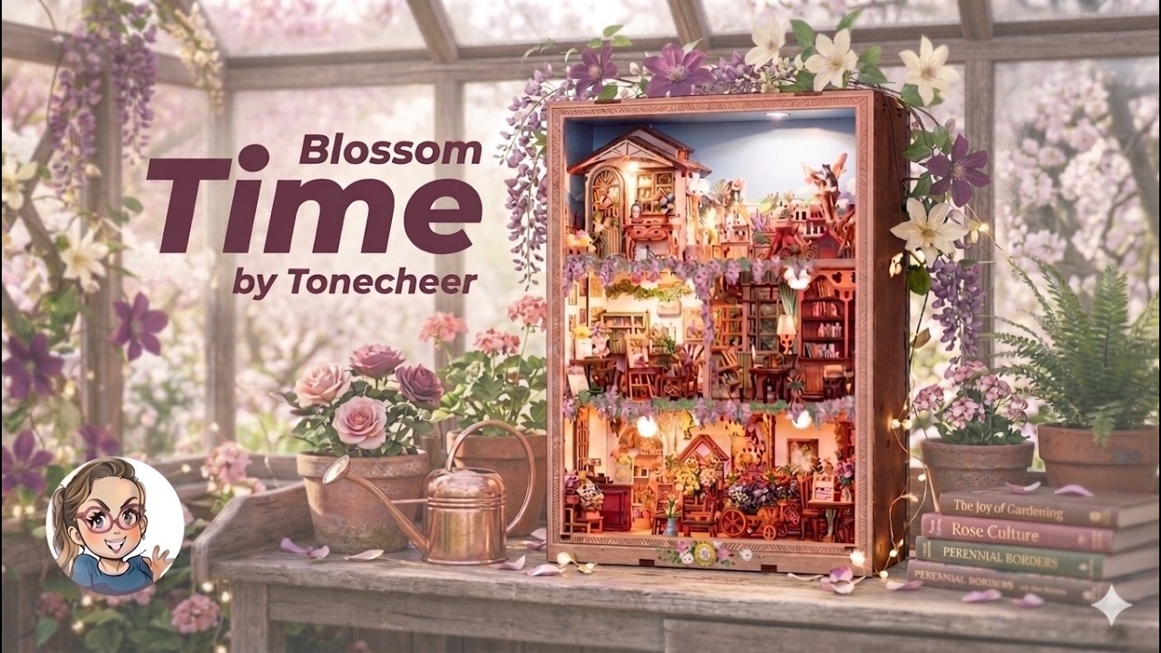Blossom Time by TONECHEER | 3D Wooden Puzzle Kit | Elegant DIY Decor for Nature Lovers 🌸