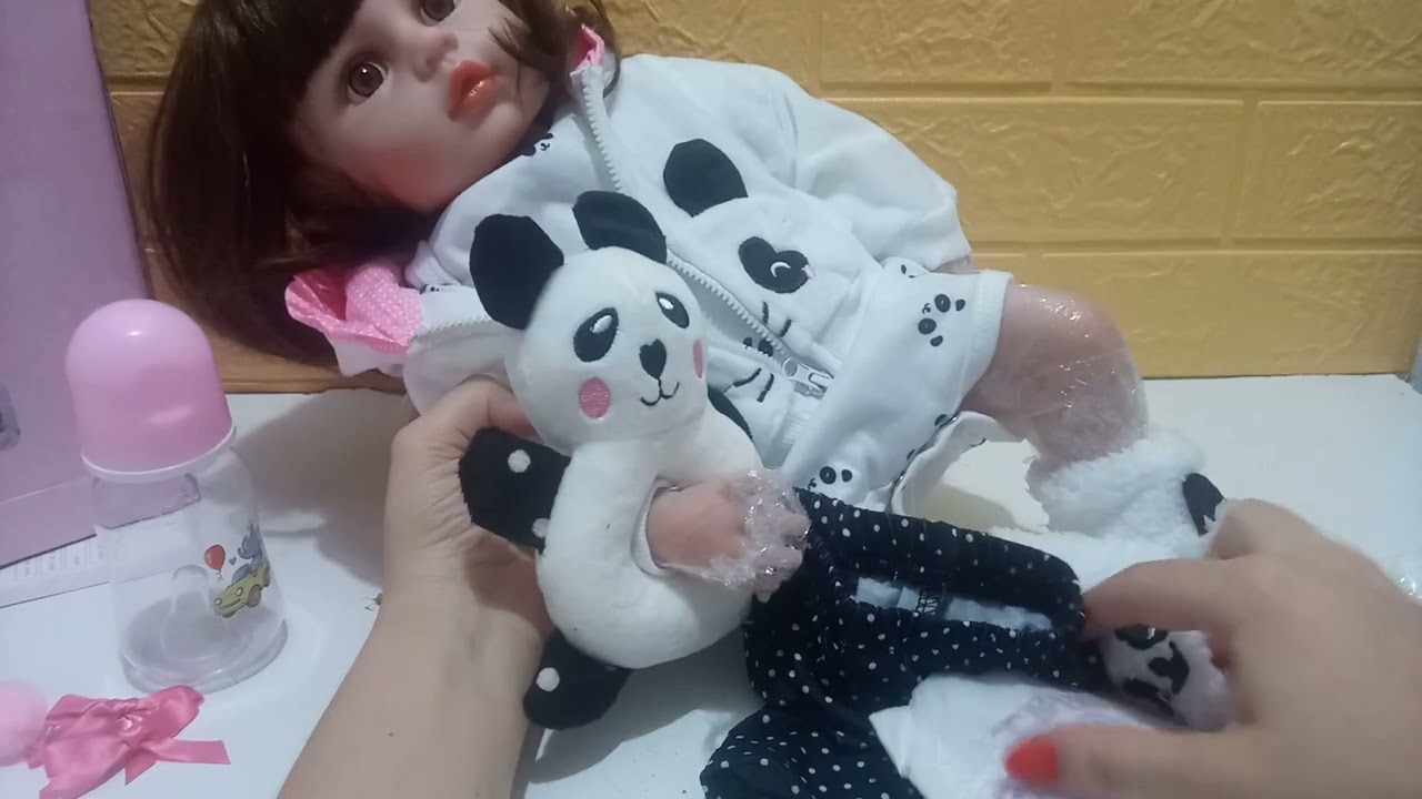 Bebê Reborn Pandinha Boneca reborn vinil silicone (Review de produto)