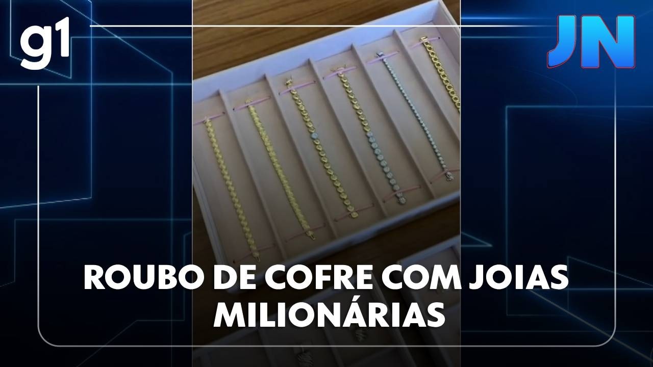 Jornal Nacional: polícia de São Paulo investiga roubo de cofre com joias milionárias