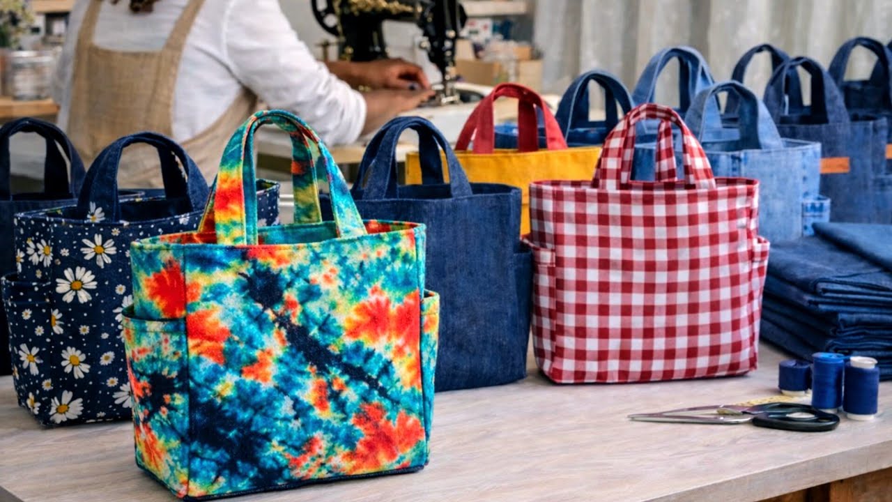 HOW TO MAKE A BOX TOTE BAG 🛍️