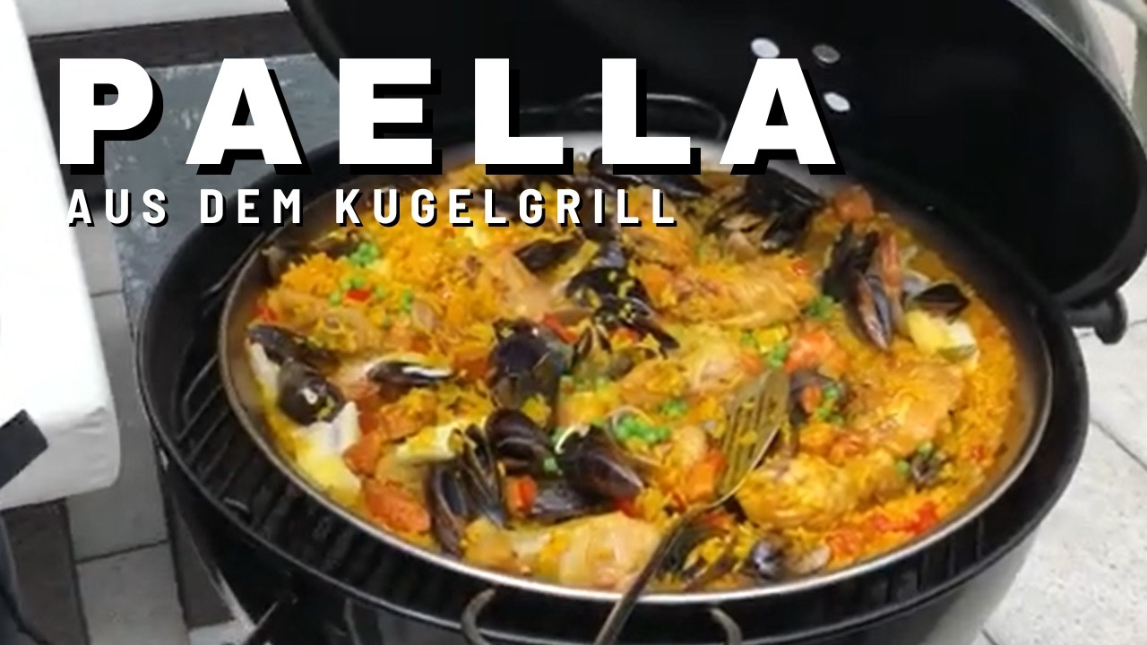 Paella zubereiten - im Kugelgrill - ganz einfach und schnell #gerykocht