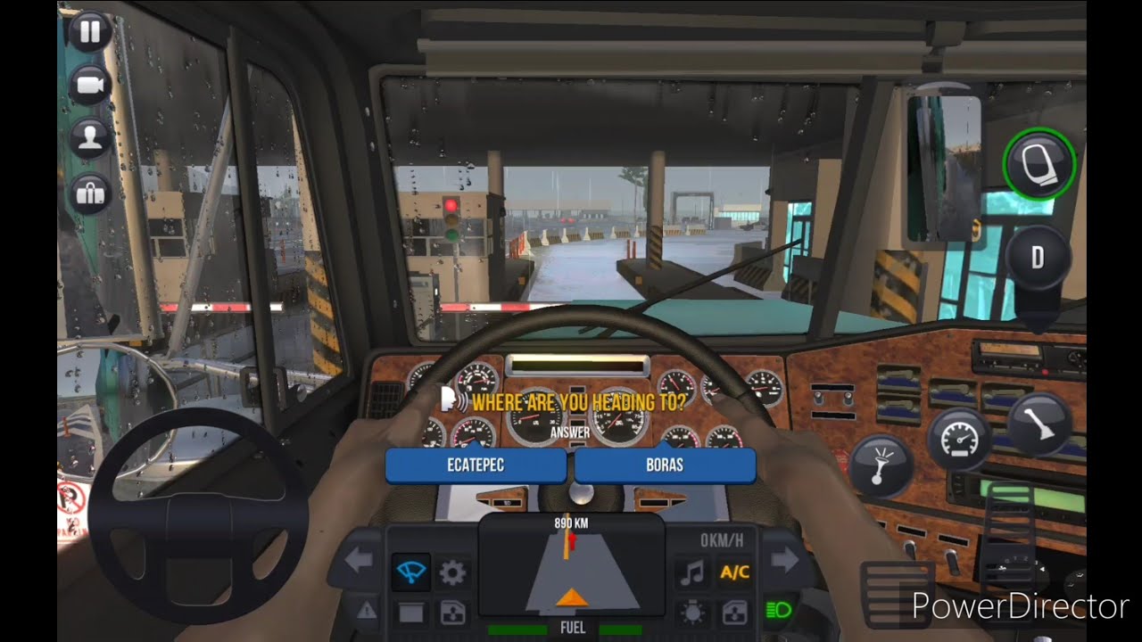 Truck Simulator Ultimate: Realistic Thunderstorm Delivery Gameplay USA To Mexico