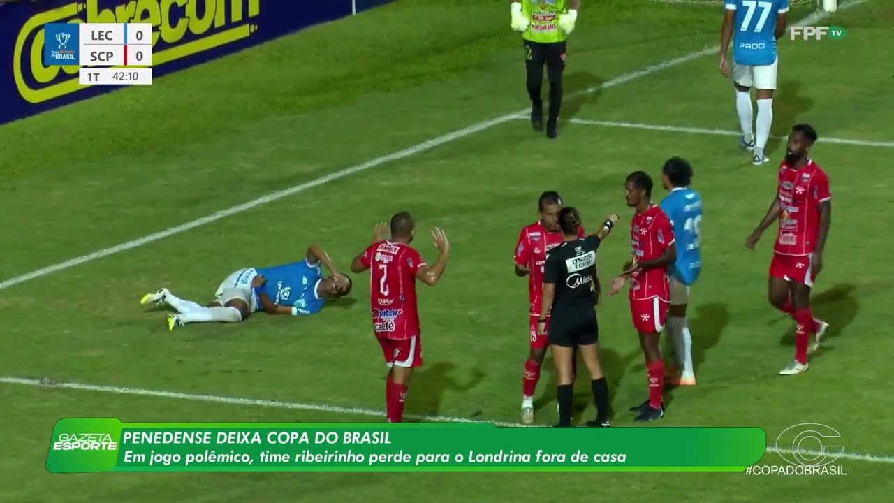 Com p&ecirc;nalti pol&ecirc;mico, Penedense perde para Londrina pela Copa do Brasil - 26/2/26