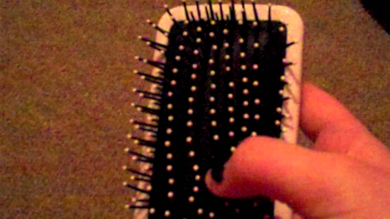 ASMR Hair brush sounds with whisper