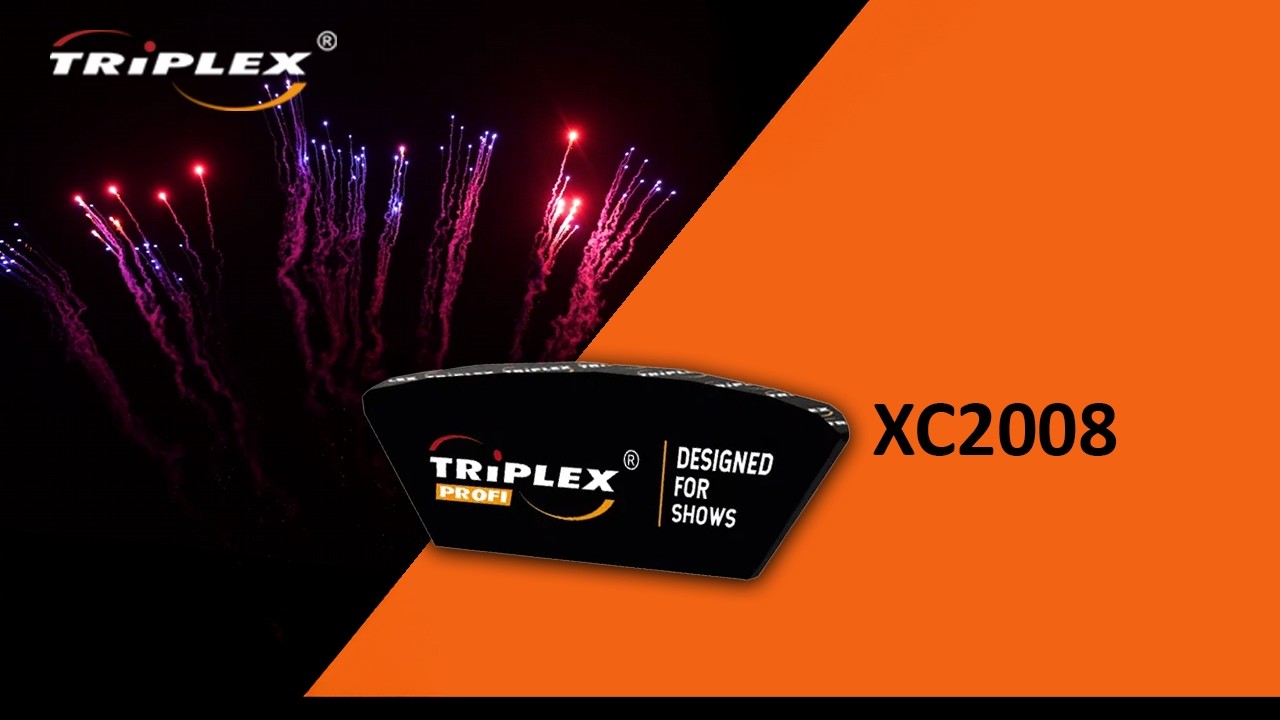 FAJERWERKI XC2008 9S 1.2'' LINE F2 TRIPLEX FIREWORKS