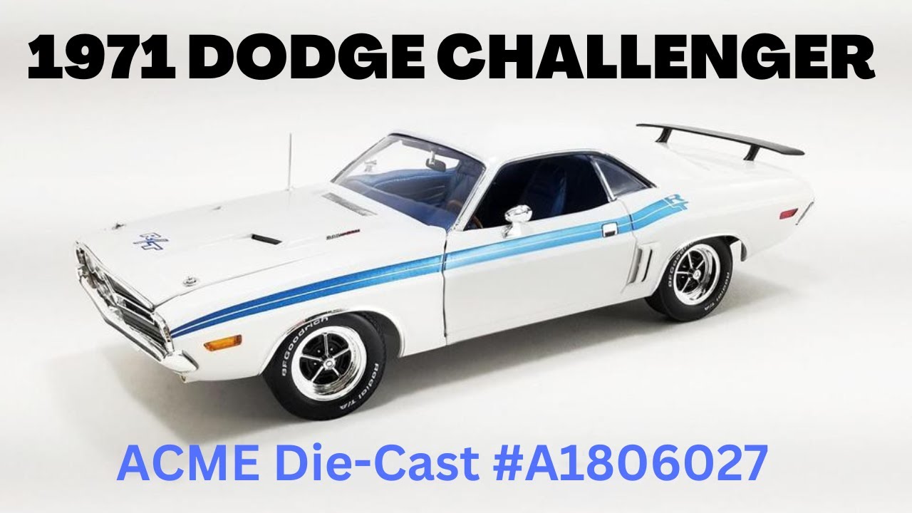 ACME 1971 Dodge Challenger R/T 1:18 Scale Diecast Replica A1806027