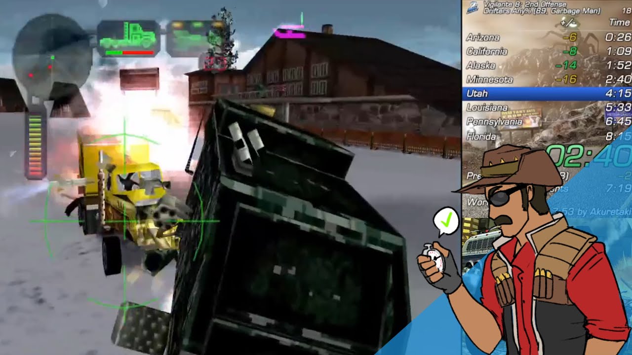 Speedrun: V8 2nd Offense - Garbage Man (89, High) [7m 47s IGT]