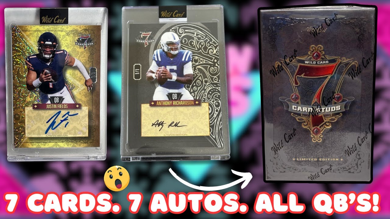 МОНСТР-ХИТ! Обзор Wild Card 7 Card Studs Football 2023 – Quarterback Edition!