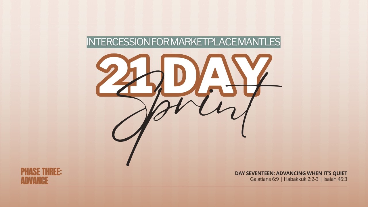 21 Day Sprint | Day 17 | Advancing In One Big Idea