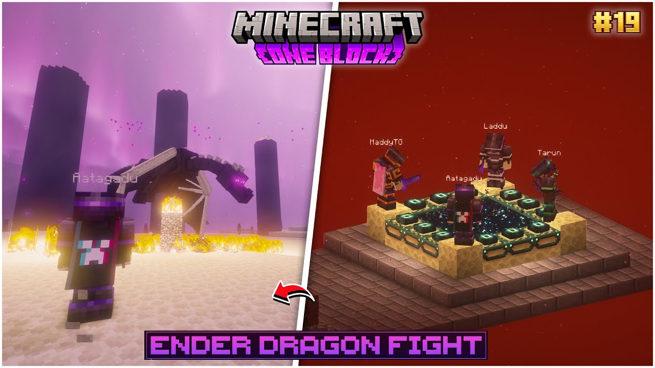 Surviving the Ender Dragon with Friends in One Block! 👫 | One Block S3 | #19 | The Music Boy