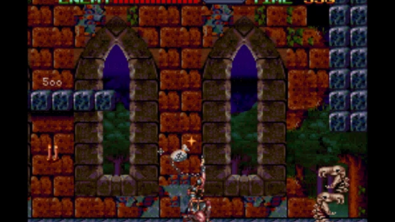 Castlevania 4 - First Level in Reverse